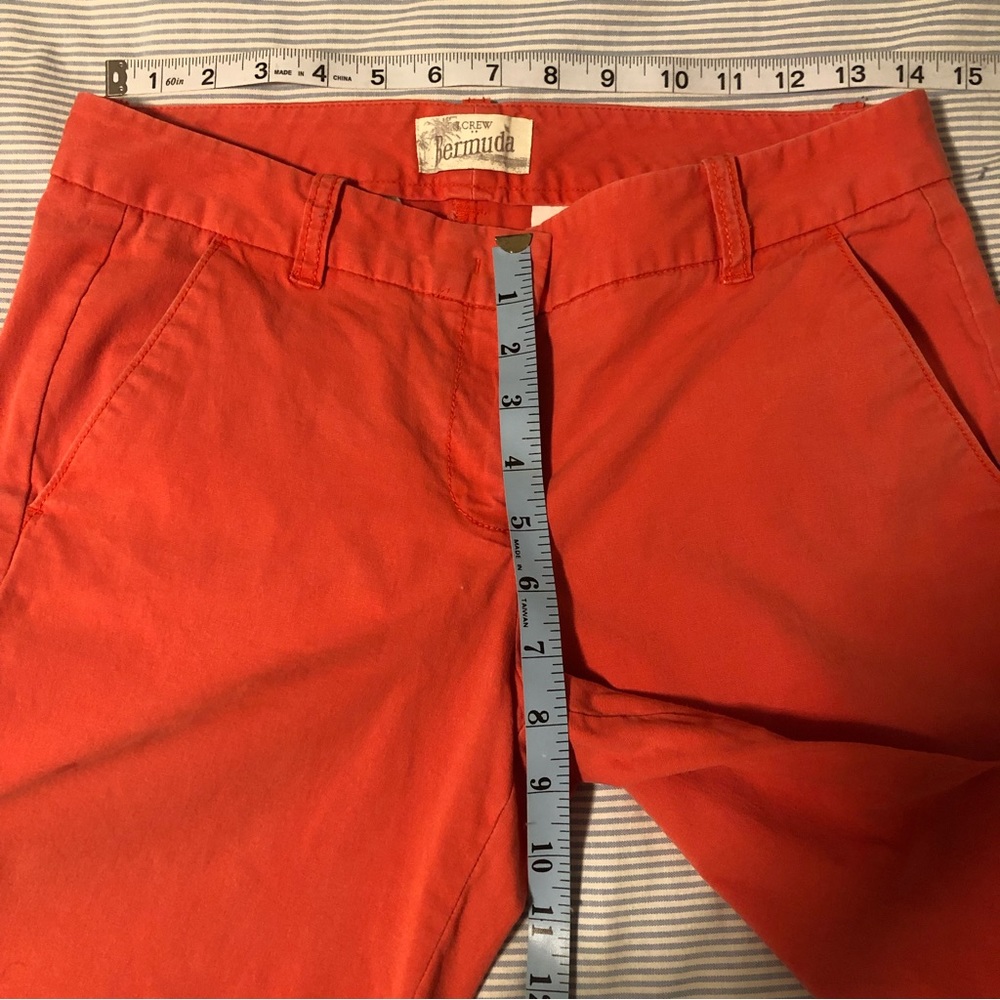 J CREW Frankie 9” Dusty Red Bermuda Chino Shorts - Picture 8 of 11